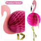 2Pcs Flamingo Honeycomb Hanging Decorations 21" Deal for Girls Luau Birthday Hawaiian Present Popular Party Supplies Banner Gift Pink