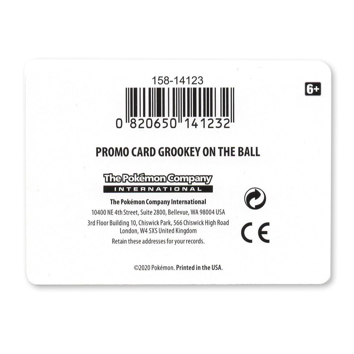 PokaStore Grookey On The Ball England FA Futsal Promo 003/005 Sealed Pokemon Card