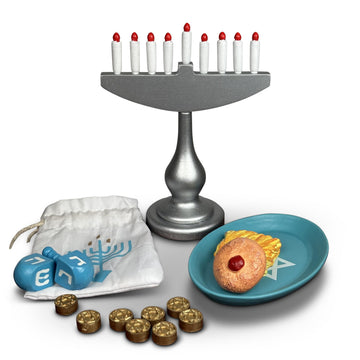 THE QUEEN'S TREASURES 18 Inch Doll Food Accessory, 22 Piece Authentic Hanukkah Play SetIntended for use with American Girl Dolls