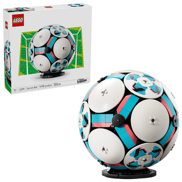 LEGO Editions Soccer Ball - Building Toy for Kids - Collectible Sports Decor for Boys & Girls, Ages 10+ - Includes Micro Stadium - Gift for Birthdays