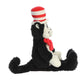 Aurora® Whimsical Dr. Seuss™ Shoulderkin™ Cat in The Hat Stuffed Animal - Officially Licensed Plush for Imaginative Play - Perfect for Kids and Adults