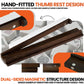 MUTEX American Walnut Wood Mahjong Racks with Pushers, 4pcs Mahjong Racks Set for Mahjong/Mexican Train/Dominoes, Elegant Wooden Mahjong Tiles Racks