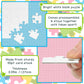 Hygloss 8 Blank Heart Puzzles with Envelopes - 6 x 8 Inches - Ideal for Valentine’s Day Crafts - Write, Draw, and Decorate - 8 Pieces Each