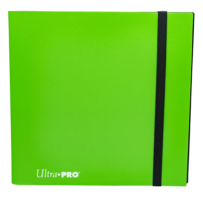 Ultra PRO - Eclipse 12-Pocket Lime Green PRO-Binder for 480 Cards Standard Size Cards, Protects Collectible Cards, Gaming Cards and Sports Cards In