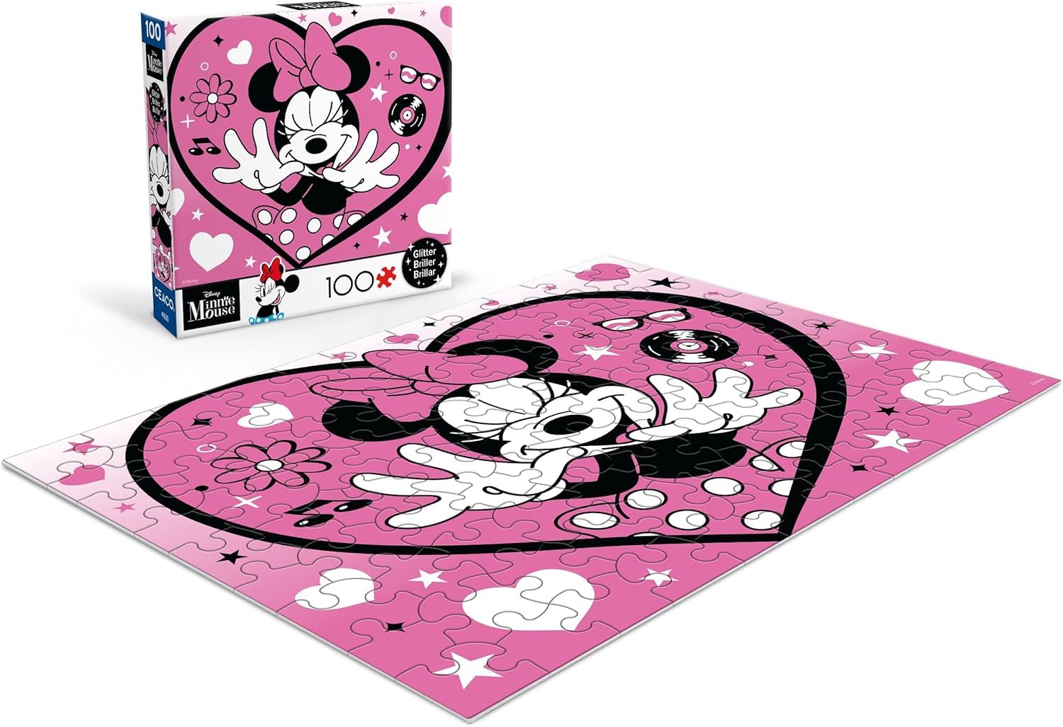 Ceaco - Disney Minnie Mouse Minnie - 100 Piece Puzzle for Kids Ages 6-8