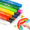 MayMoi Washable Tempera Paint Sticks | Non-Toxic, Quick Drying & No Mess Paint Sticks, Best Art Birthday Gifts (12 Colors)