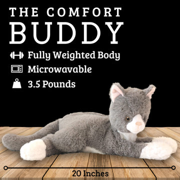 lulumaia Weighted Stuffed Animals - 3.5lb - Microwavable Unscented Plush Stuffed Animal - Weighted and Heated Stuffed Animal for Menstrual Cramps