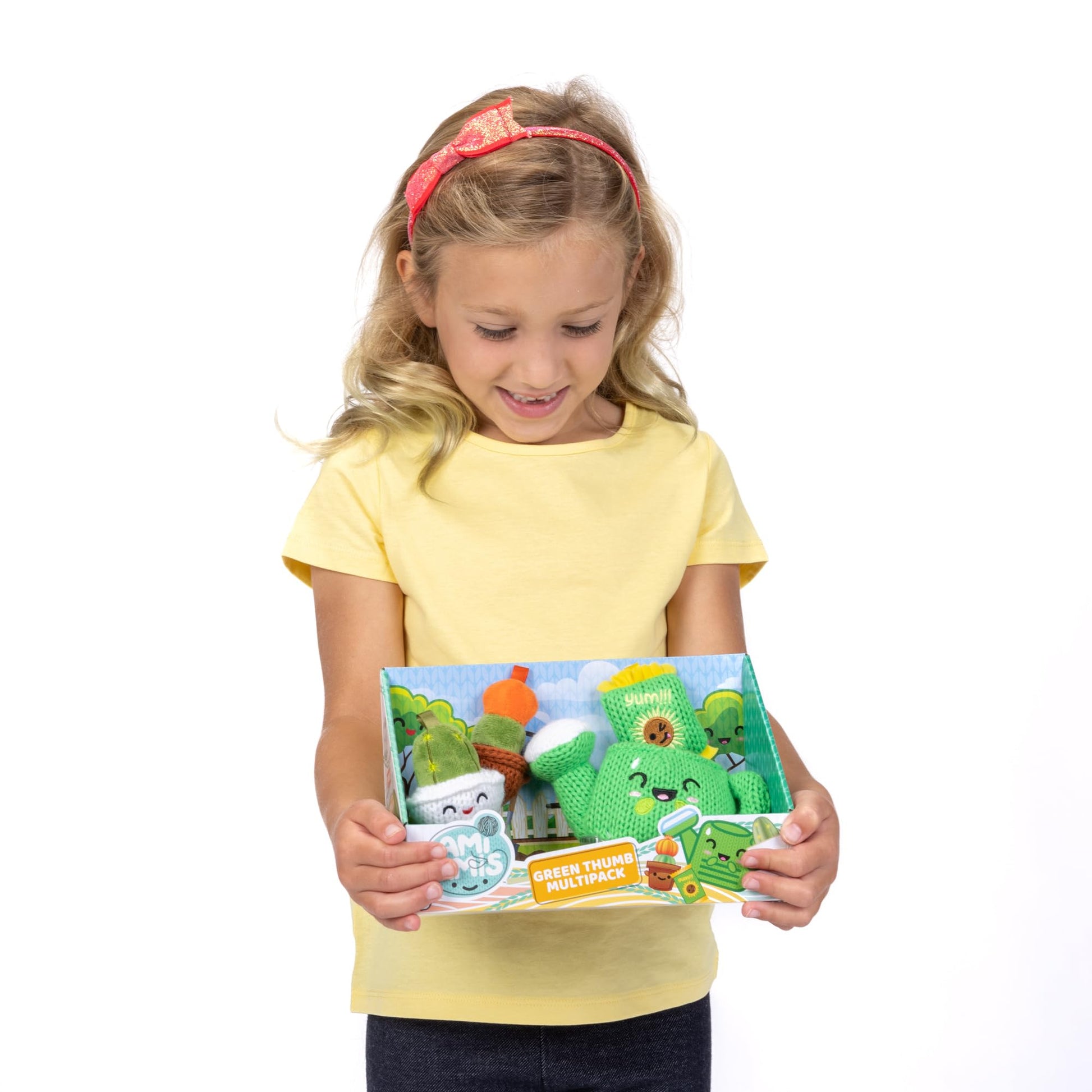 Ami Amis™ Green Thumb Multipack Mini Soft and Cozy Crochet Plush, Adorably Cute Details, Pocket Sized for on the Go Play! Collection Enthusiasts