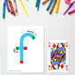 Key Education 26-Piece Textured Touch and Trace Cards Lowercase Letters, Color-Coded Letter Tracing Flash Cards, Multisensory Alphabet Cards
