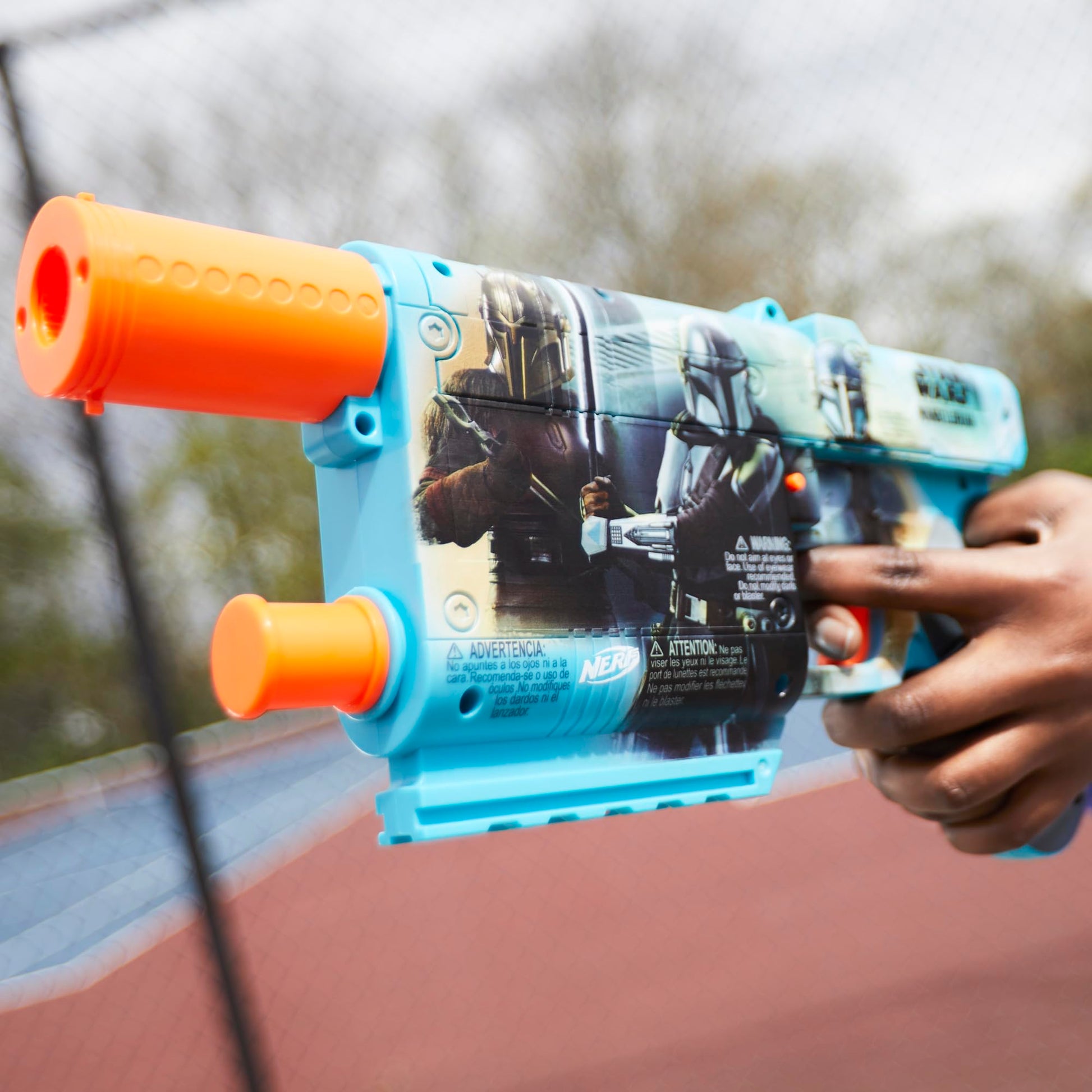 Nerf Star Wars The Mandalorian Dart Blaster, 12 Elite Darts, Internal Clip, Toy Foam Blasters for 8 Year Old Boys & Girls & Up