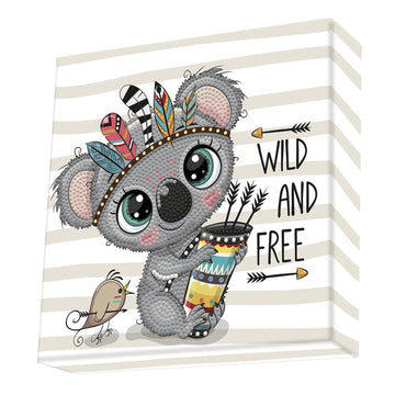 DIAMOND DOTZ Wild & Free Dotz Box Animal Diamond Painting Kits for Adults - Diamond Art Kits a Relaxing Creative Craft Kit with Dotz Gems 8.7"x8.7"