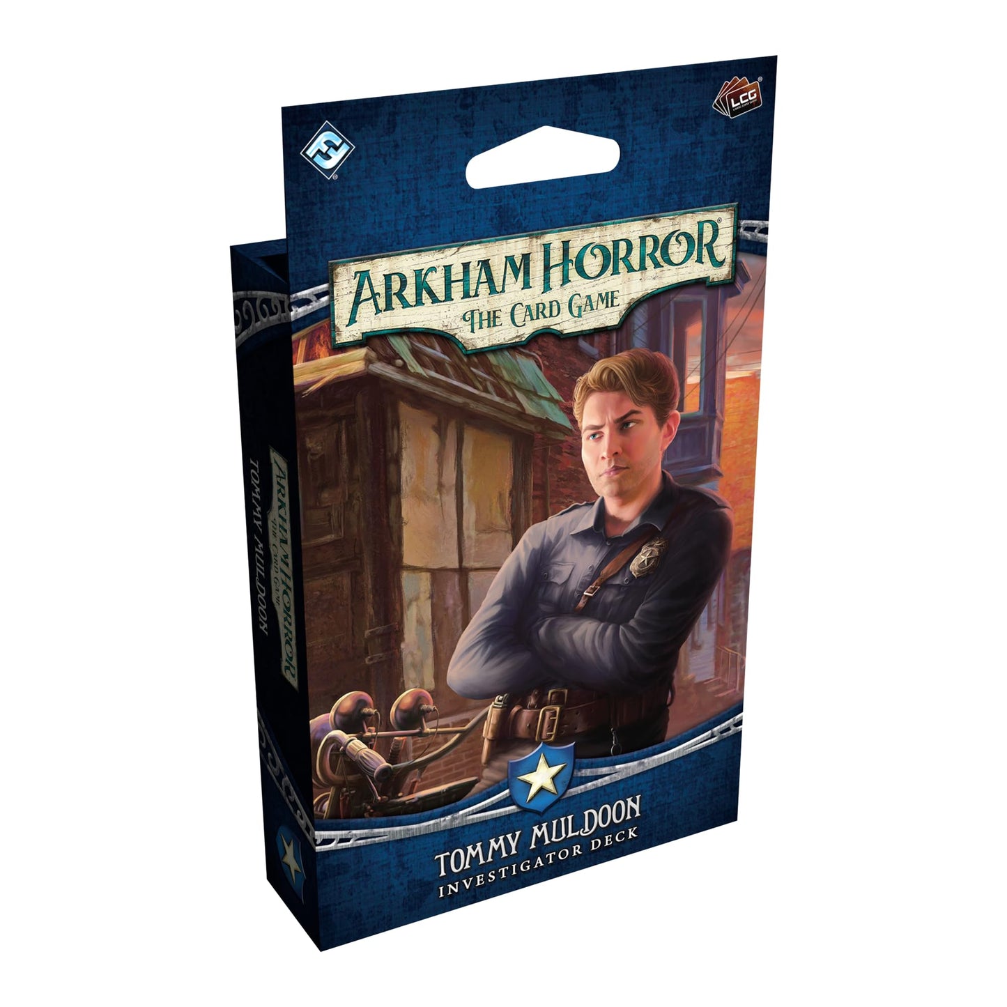 Asmodee Arkham Horror: The Card Game Tommy Muldoon Investigator Deck - Guardian Role Deck with Pre-Built Cards & Upgrade Options, Ages 14+, 1-4