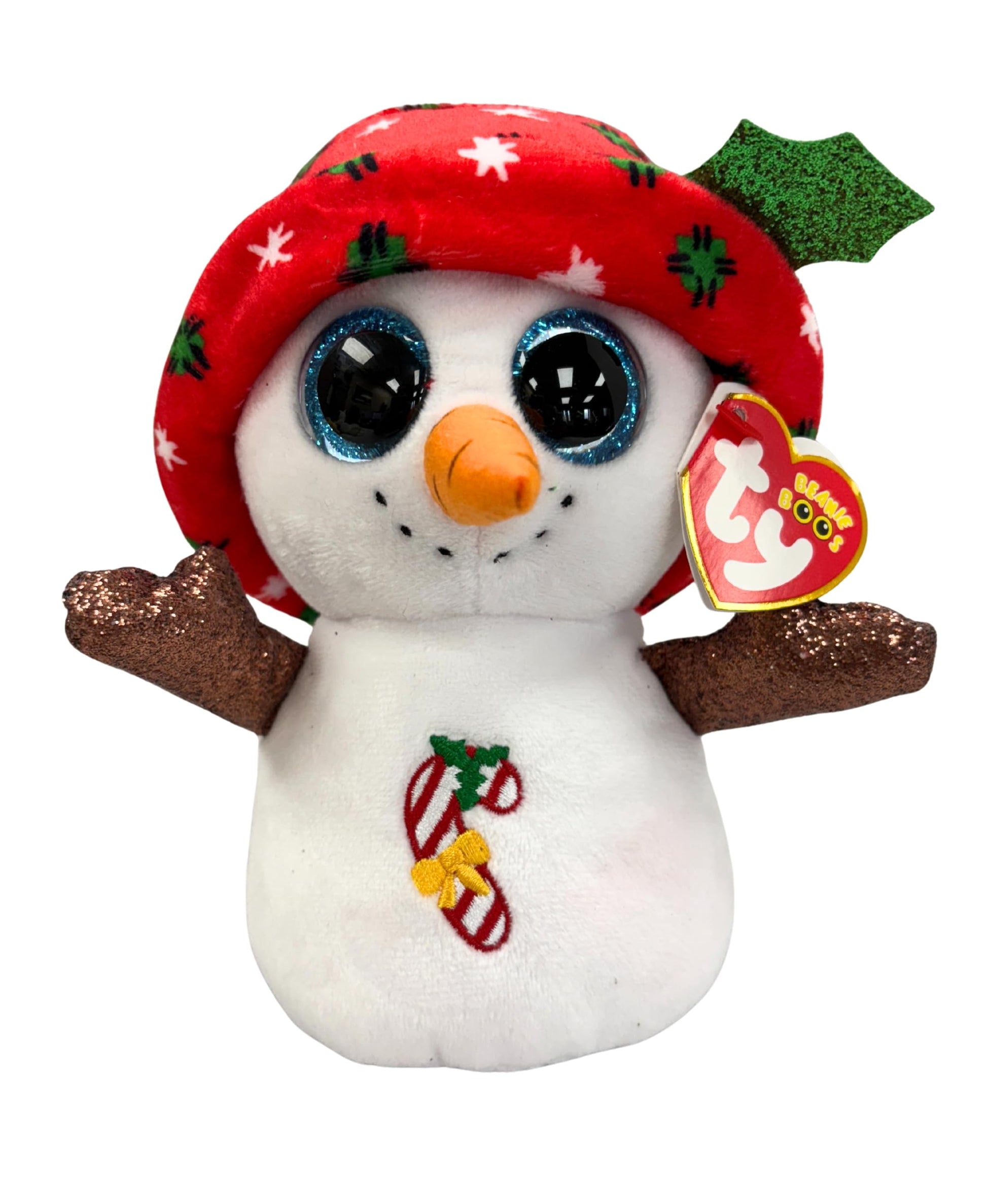 Ty Beanie Boo BRRRNIE The Christmas Snowman - 6"