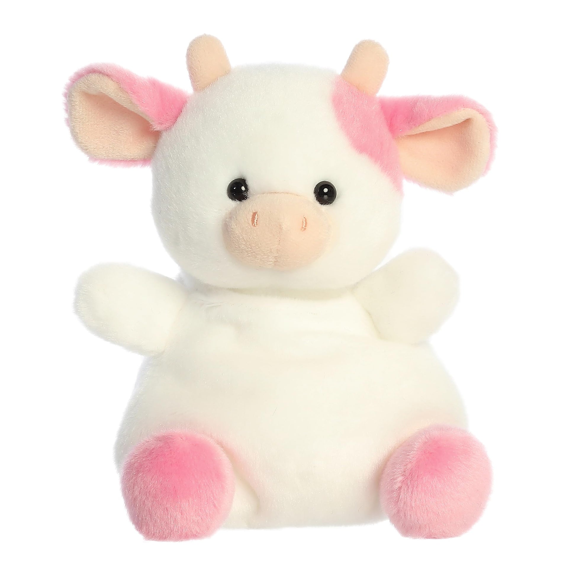 Aurora® Adorable Palm Pals™ Party Sized Belle Strawberry Cow™ Stuffed Animal - Fun Collectible Plush for Kids and Adult Collectors - Perfect