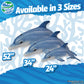 Real Planet 24" Dolphin Plush - Realistic Blue Dolphin Stuffed Animal, Cute Stuff Plush Animals Gift for Kids, Giant Stuffed Animals for Girls Pillows