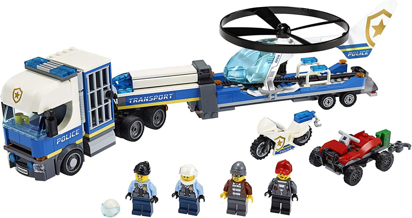 LEGO City Police Helicopter Chase 60244 Police Toy, Cool Building Set for Kids (317 Pieces)