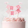 It Is a Girl Cake Topper - Gender Reveal Party Decoration, Pink It’ s a Girl Paper Straw CakeTopper, Baby Shower Cake Topper, BabyGirl Baby Shower