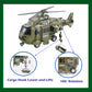 OCCAFY Military Helicopter Toy with Lights and Sound Sirens,Friction Powered Boys Army Toys,Rescue Vehicles Toys for Kids Aged 3 and Up,Best Toddler