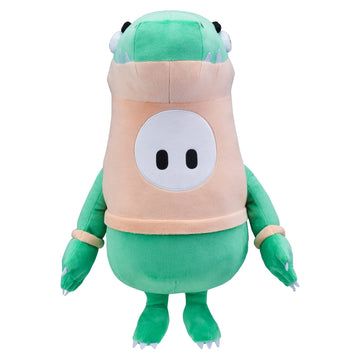 Fall Guys Moose Toys - Raptor Bean Skin - Official Collectable 18" Large Super Soft Cuddly Deluxe Plush Toys from The Ultimate Knockout Video Game 2