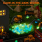 JOVA Klever Kits Construction Sensory Bin for Kids with Glow in The Dark Stones, Sandbox with Lid Castle Building kit, Preschool Learning Activities