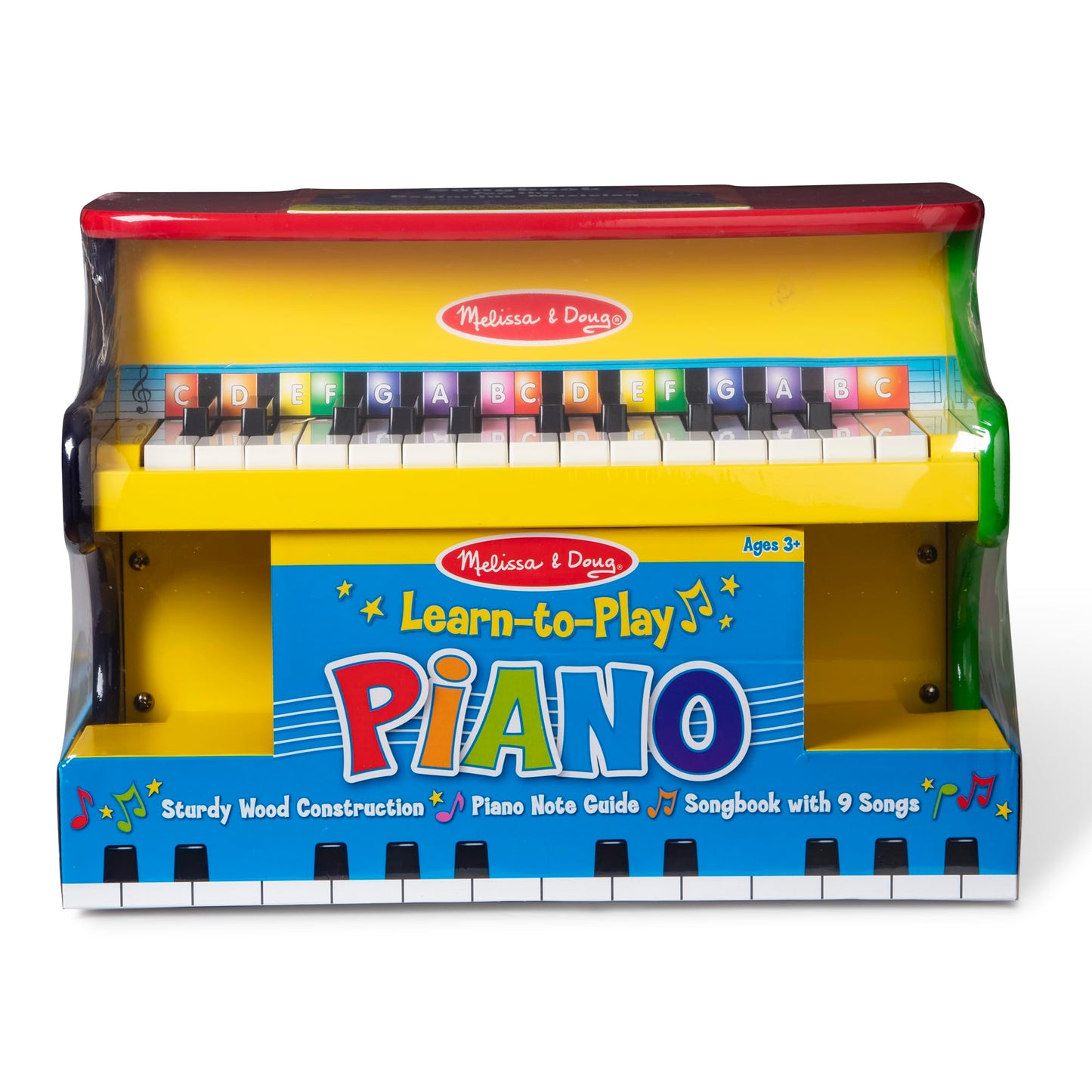 Melissa & Doug Learn-to-Play Piano with 25 Keys and Color-Coded Songbook Toy Piano Kids, Toddler Toys for Ages 3+