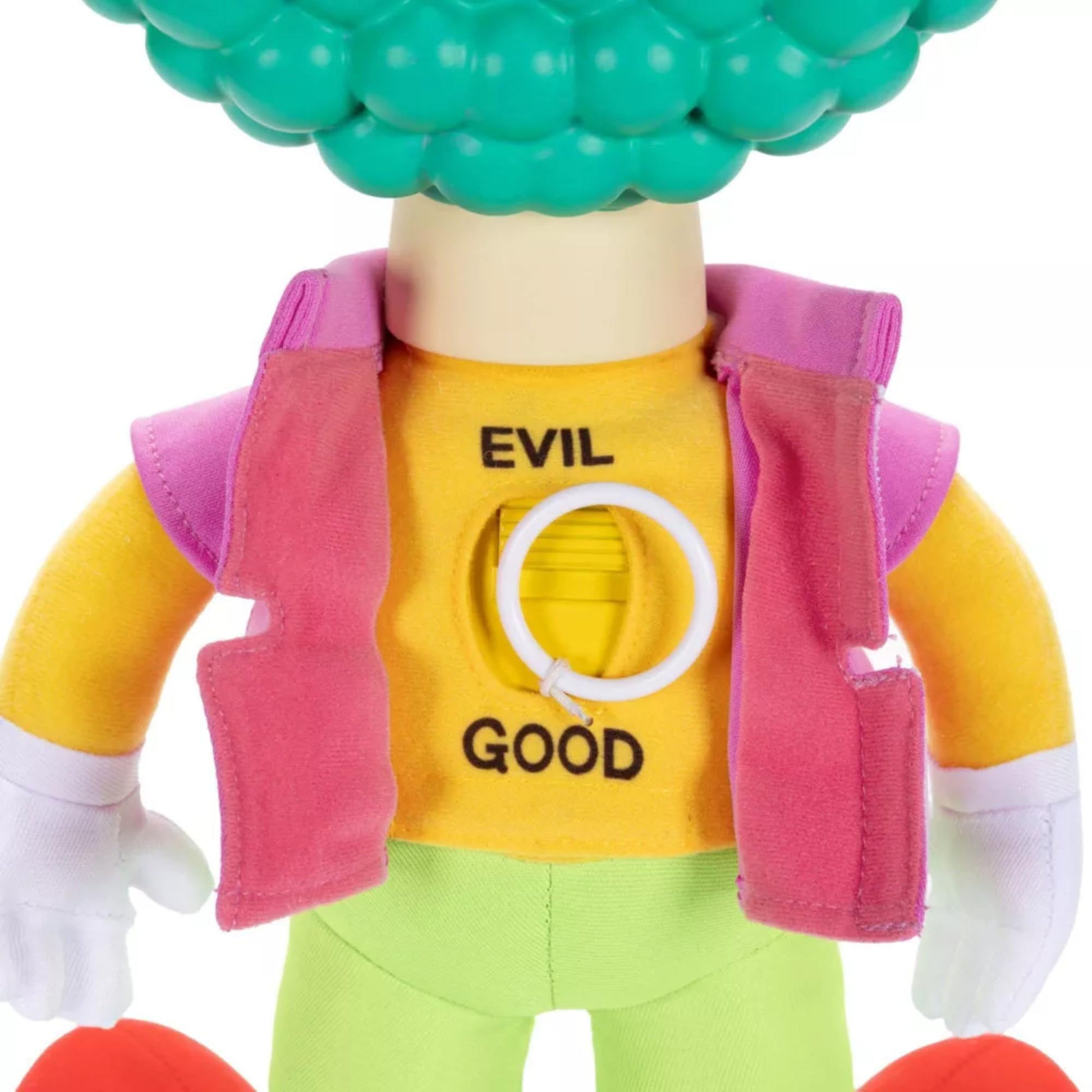 Disney The Simpsons Talking Krusty Doll Plush, 16-Inches Tall Good and Evil Krusty Pull String Doll Toy, from The Classic Treehouse of Horror III