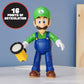 THE SUPER MARIO BROS. MOVIE - 5 Inch Action Figures Series 1 - Luigi Figure with Flashlight Accessory