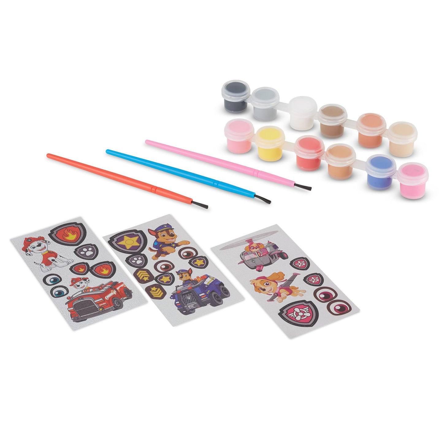 Melissa & Doug PAW Patrol Craft Kit - 3 Decorate Your Own Pup Figurines for Boys and Girls, PAW Patrol Painting Set, Activity for Birthday Parties,