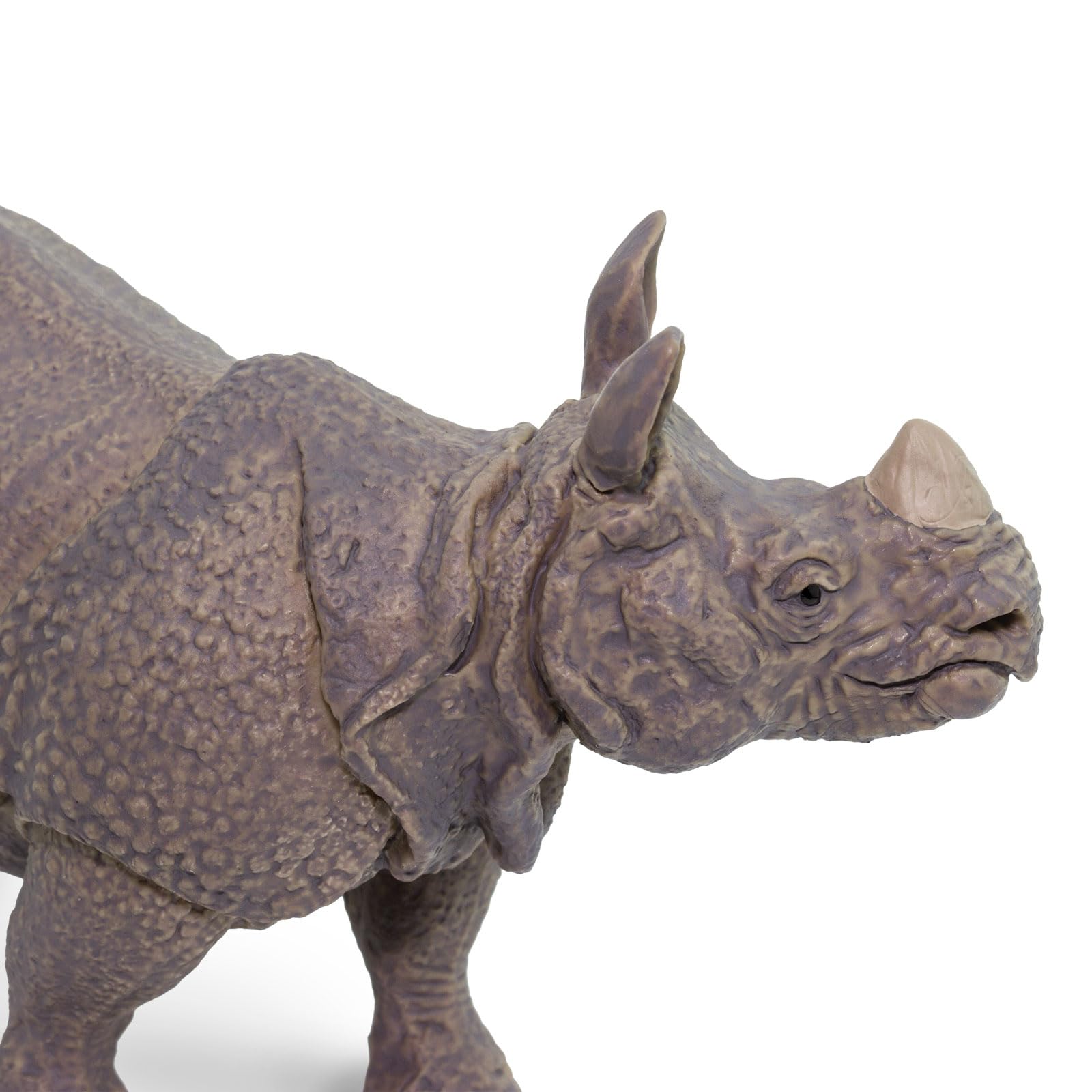 Safari Ltd. Indian Rhino Figurine - Realistic 5" Rhinoceros Figure - Educational Toy for Boys, Girls, and Kids Ages 3+