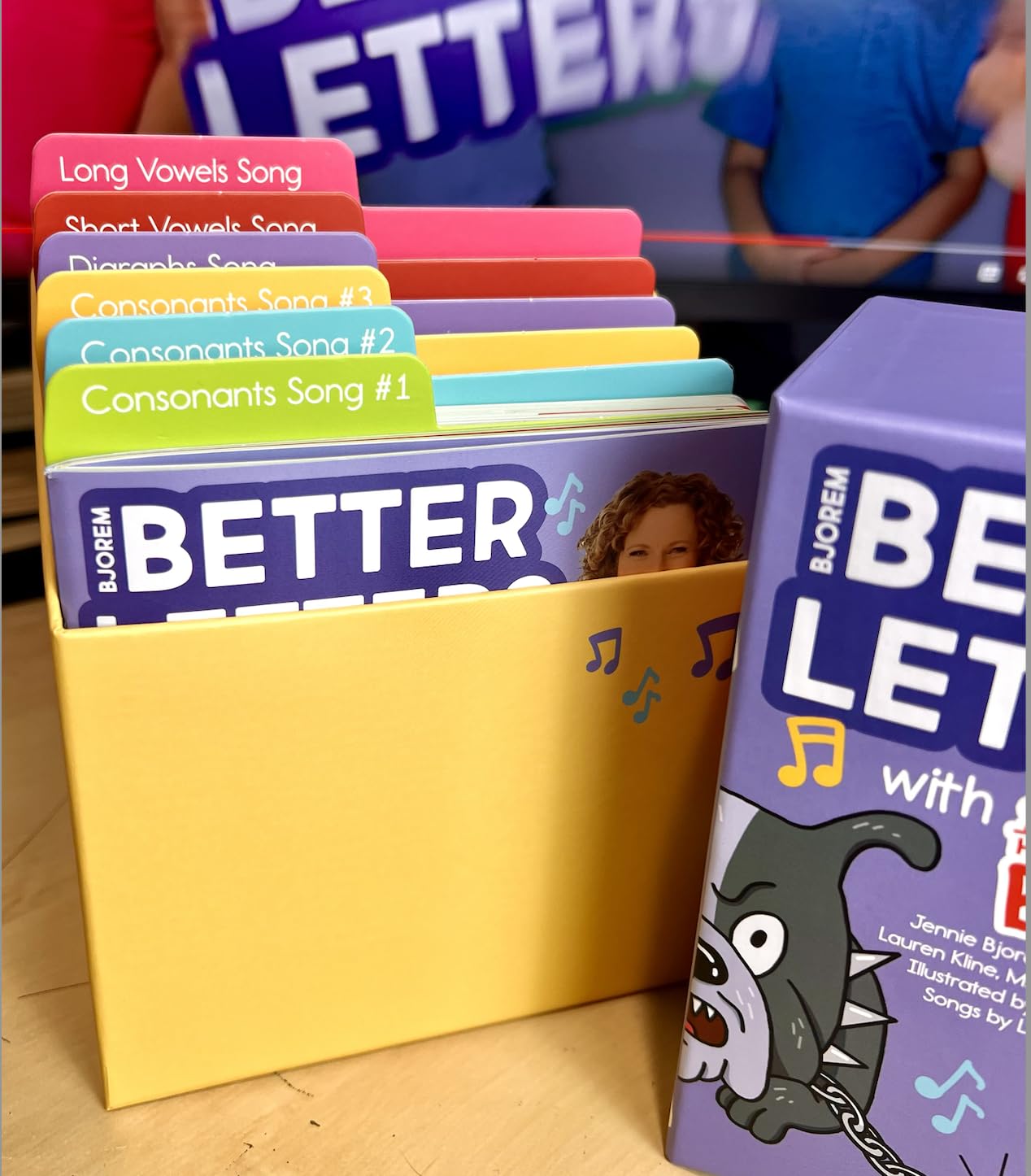 Bjorem Better Letters® and The Laurie Berkner Band ABCs Card Deck, Learn Letters and Sounds paired with Laurie Berkner's 6 Better Letters Songs