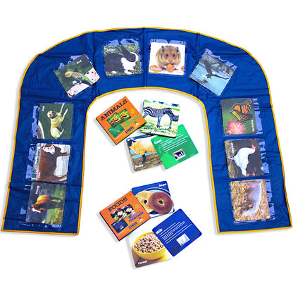 Stages Learning Materials Language Builder Uplay Mat and Flashcard Set for Preschool, Autism, ABA and Speech Therapy Early Learning Flashcards