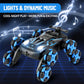 MOMONOVA 8WD Remote Control Stunt Car with Music Light Mist Spray, RC Drift Car Toys for Kids 6+, 2.4GHz Remote, Double Sided Driving, 360° Spins