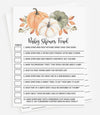All Ewired Up 50 Baby Shower Family Feud (50-Cards) Fun Baby Shower Game Activity, Gift, Gender Neutral Boy or Girl, Pumpkin, Autumn, Fall
