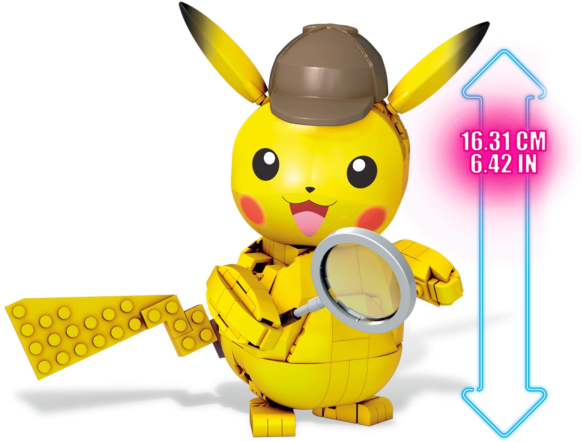 Mega Construx Pokemon Detective Pikachu Detective Pikachu Construction Set with Character Figures, Building Toys for Kids (271 Pieces)