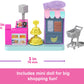 Barbie Mini BarbieLand Collectible Supermarket Playset with 1.5-Inch Doll, Product Shelves, Check Stand & Shopping Cart for Storytelling Play