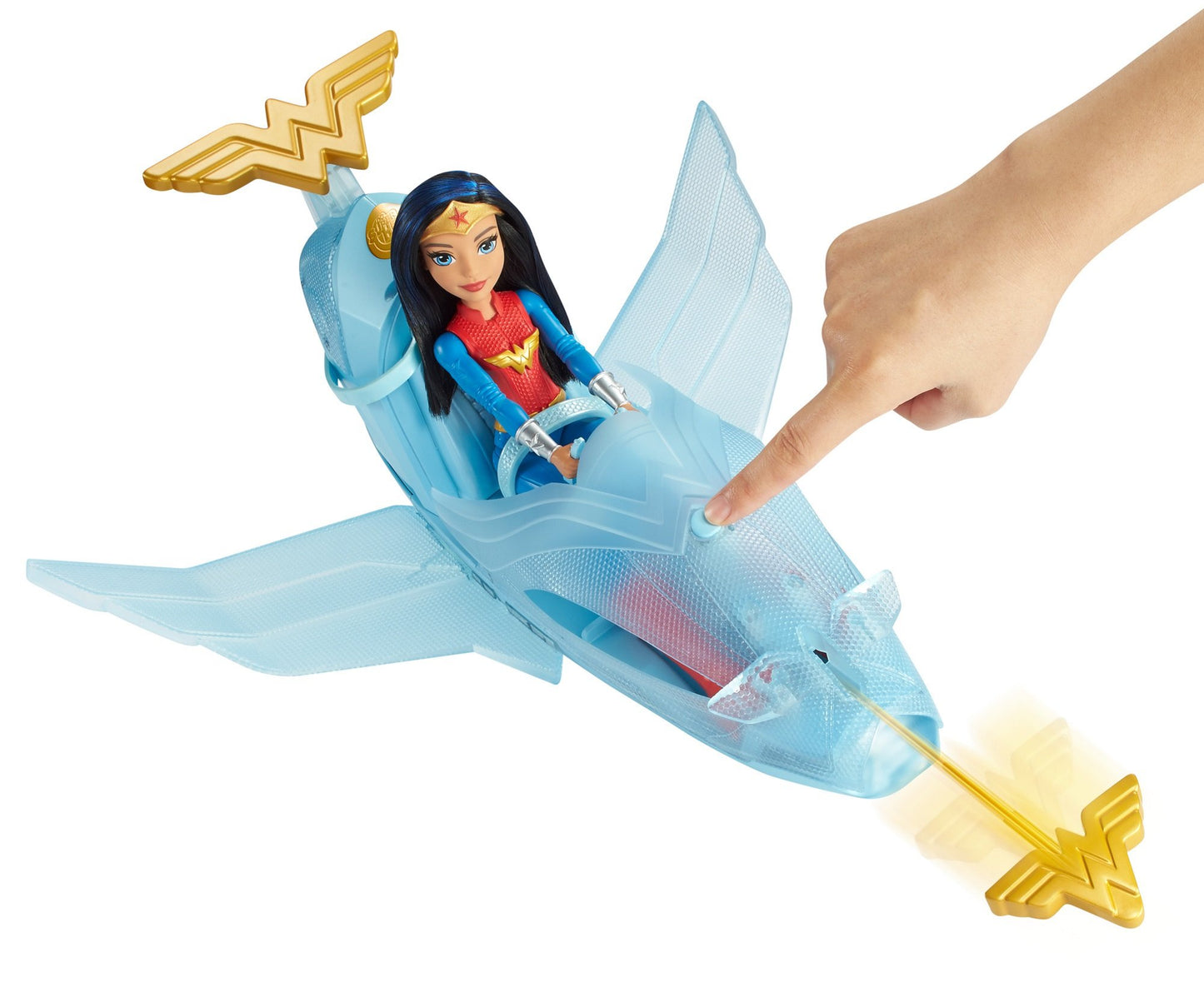 DC Super Hero Girls Wonder Woman & Invisible Jet Dolls, Multicolor, 19.0 inches tall
