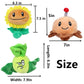 JHESAO 3 PCS Plants and Zombies Sunflower Plush Sets Zombies Toys, Potato Mine PVZ Plushies 1 2 Stuffed Soft Doll Bonk Choy New