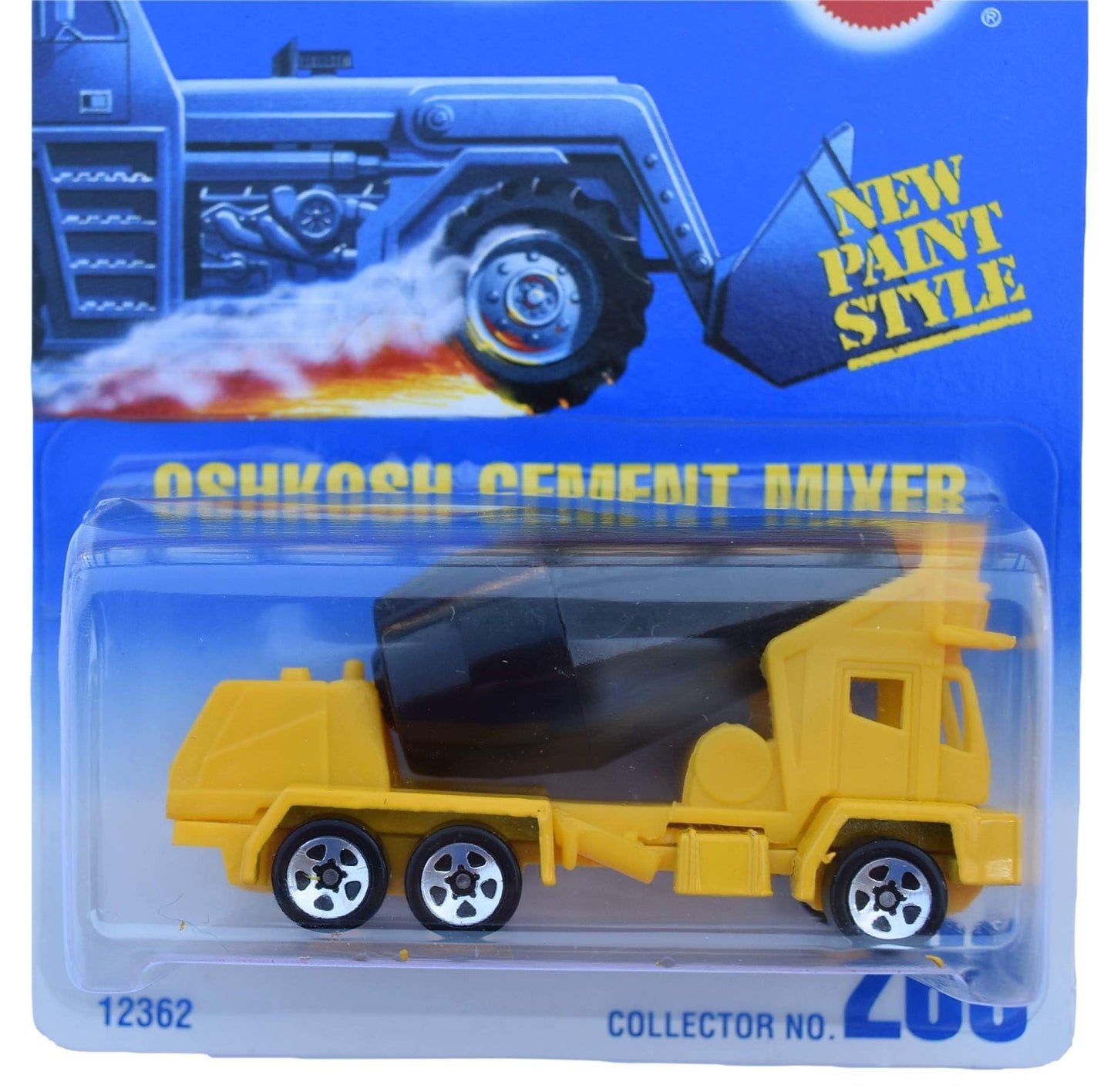 Hot Wheels OshKosh Cement Mixer, Yellow/Black #269 5 Spoke
