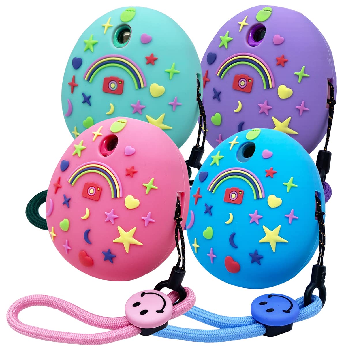 JCHPINE Hard Carrying Case and Silicone Cover Compatible with Tamagotchi Pix Interactive Virtual Pet Game Machine, Screen Film Protector for