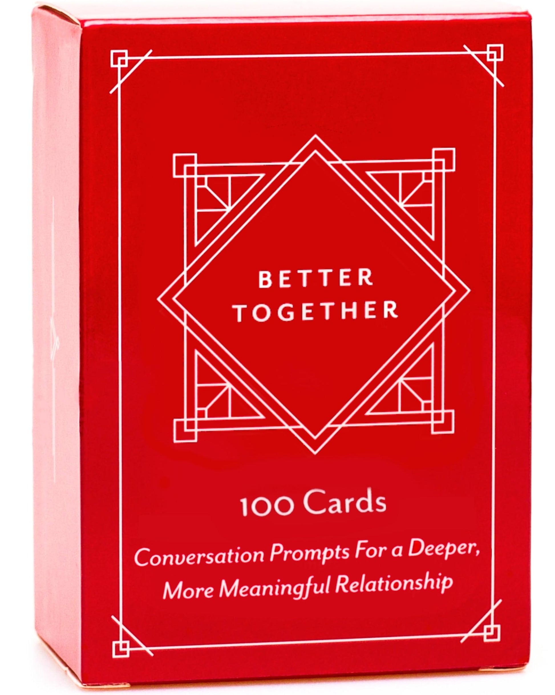 BETTER TOGETHER Couples Games | 100 Conversation Cards for Adults | Deep & Romantic Questions for Date Night | Relationship Card Game for Him & Her |