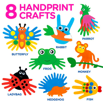 Arts and Crafts Kit for Toddlers Ages 2, 3, 4, 5 Years. Easy Animal Crafts for Kids