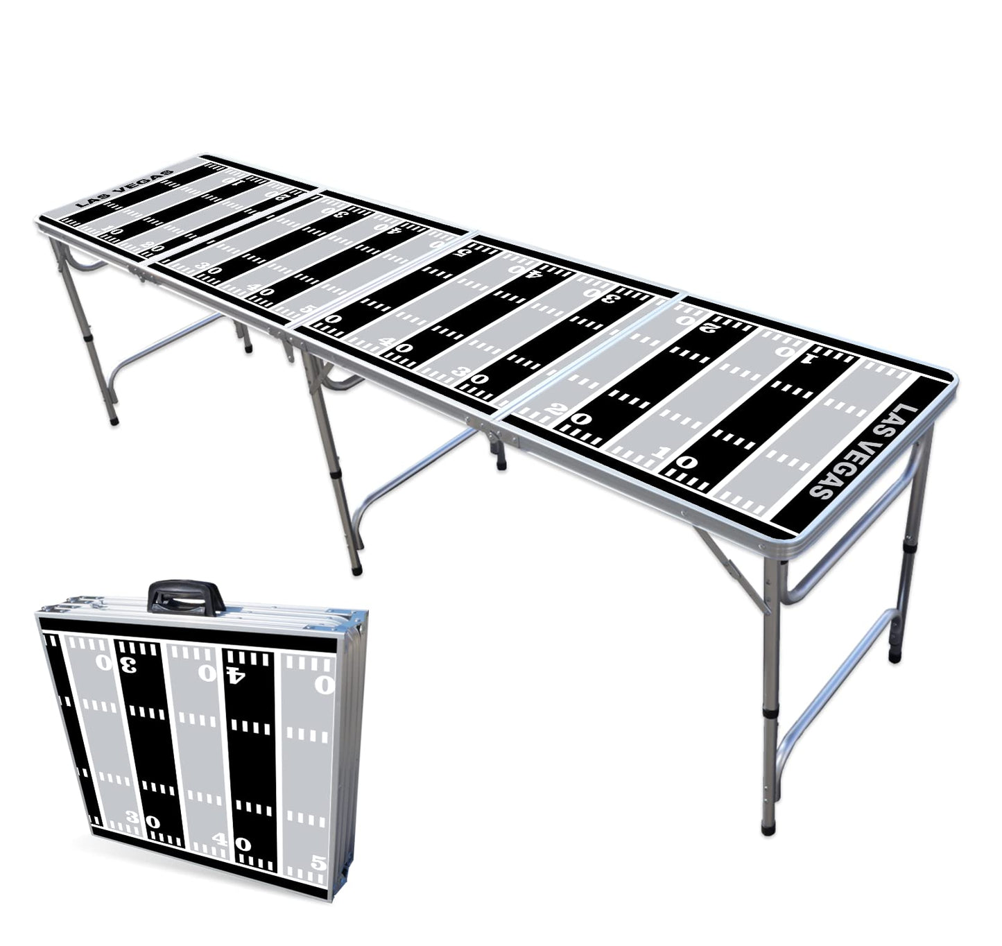 8-Foot Professional Beer Pong Table - Las Vegas Football Field
