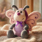 JoyAmigo Butterfly Plush with Cocoon Bag 12 Inch Purple for Toddler Girls