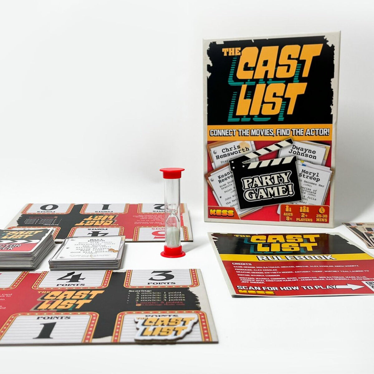 KESS: The Cast List - Movie Trivia Board Game & Deduction Party Quiz