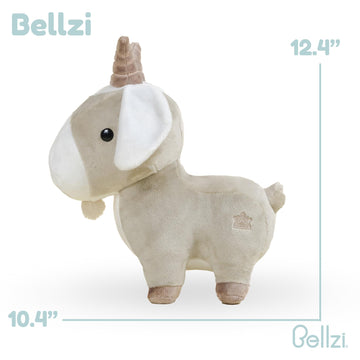 Bellzi Goat- Cute Stuffed Animal Plush Toy - Adorable Soft Goat Toy Plushies and Gifts - Perfect Present for All Ages - Goati