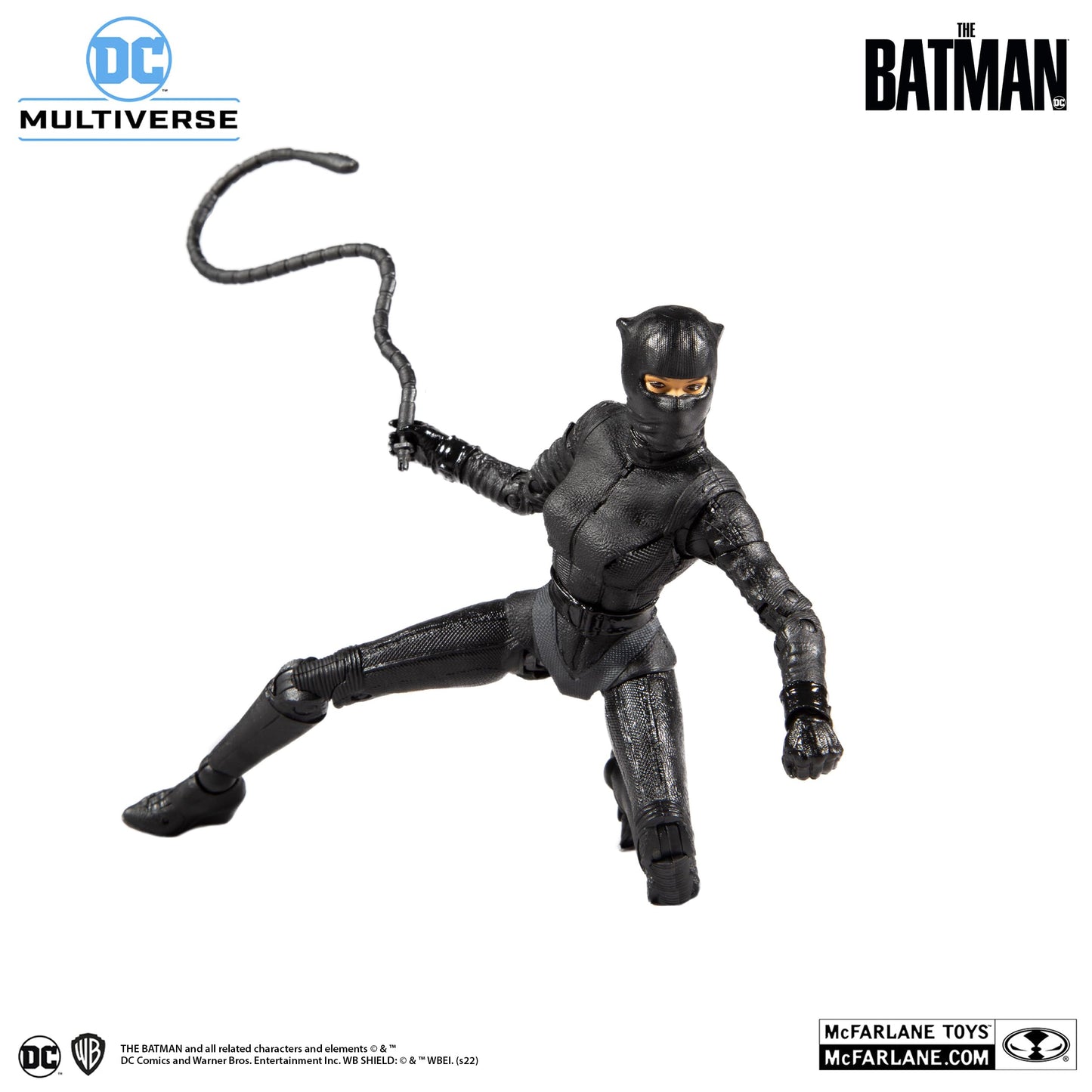 McFarlane Toys Catwoman Mask Halfway (The Batman) Gold Label 7"" Figure, Black