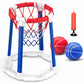 CHMYWJ Pool Basketball Hoop Pool Games Pool Toys with 2 Basketballs Floating Basketball Hoop for Pool for Kids & Adults Indoor Outdoor