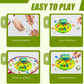 QTLJJBY Marble Balance Game, Wobble Marble Game, 60 Pieces Glass Marbles