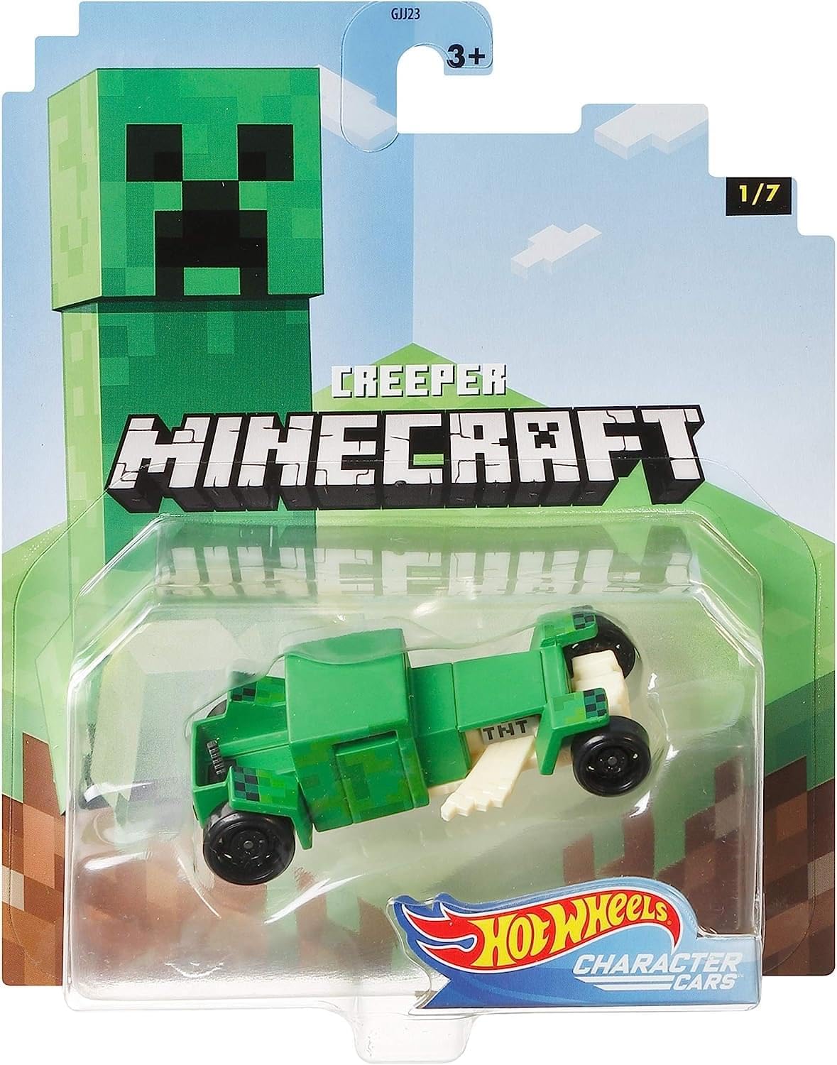 Hot Wheels 2020 Minecraft Gaming 1/64 Character Cars -Creeper Vehicle (1/7)