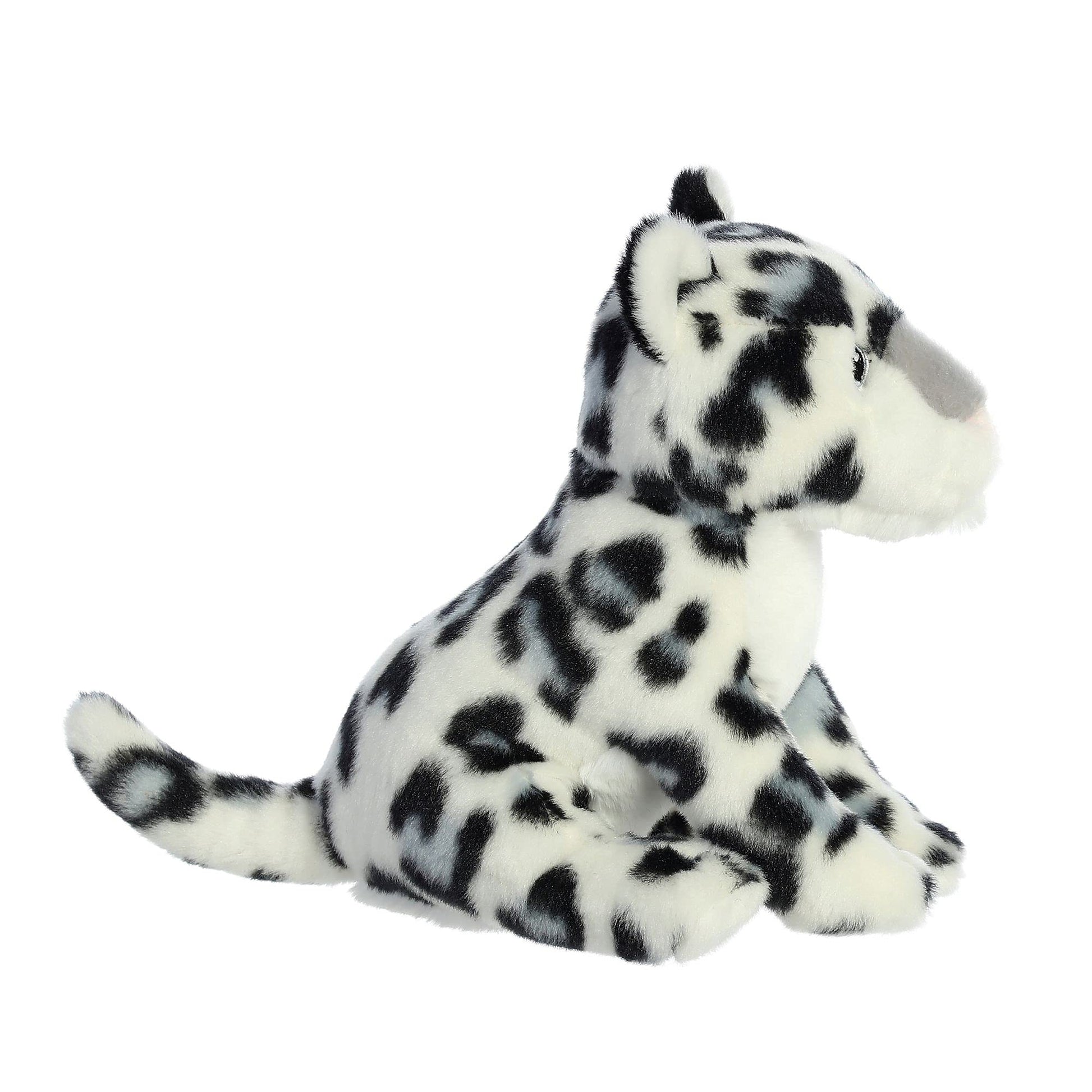 Aurora® Responsibly Made Eco Nation™ Snow Leopard Stuffed Animal - Ideal for Playtime Adventures - Perfect for Birthdays or Just Because - White 7.5